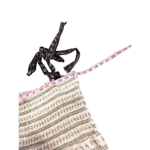 Neuflora Summer In France Midi Dress Tie Strap Floral Smocked Womens Large - Picture 8 of 9